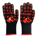 Seeway EN407 500C Degree Silicone Printed Aramid Heat Resistant Oven Mitts Bonfire BBQ Campfire Grill Bake Gloves