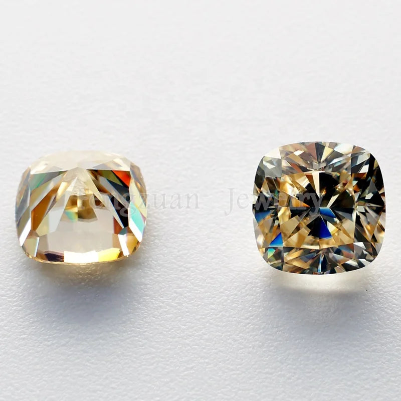 5ct Cushion Cut Lab Created Moissanite Gemstone 10x10mm Wholesale Loose Stones for Engagement Rings & Wedding Jewelry D VVS