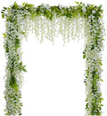 Wisteria Inspired White Artificial Vine Silk Garland for Home Garden Christmas & Wedding Arch Floral Decor Design Style