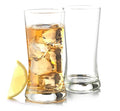 Wholesale Lead Free Blue Solid Color Customized Rolling Twist Shot Glass Crystal Clear 300ML