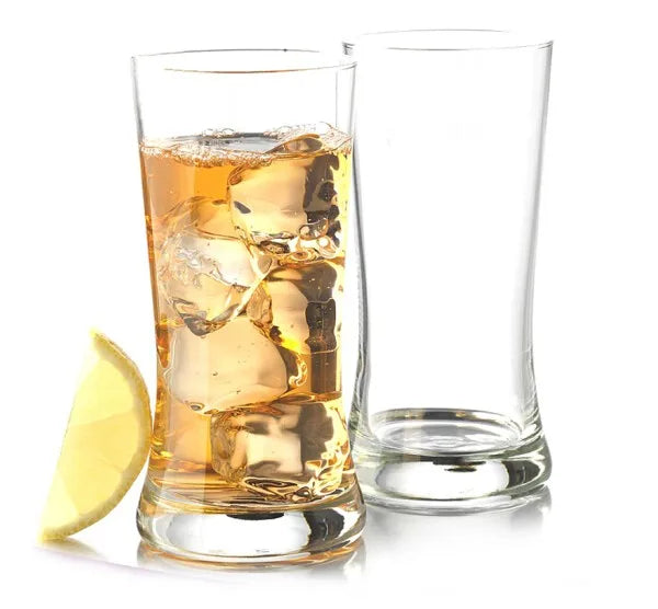 Wholesale Lead Free Blue Solid Color Customized Rolling Twist Shot Glass Crystal Clear 300ML