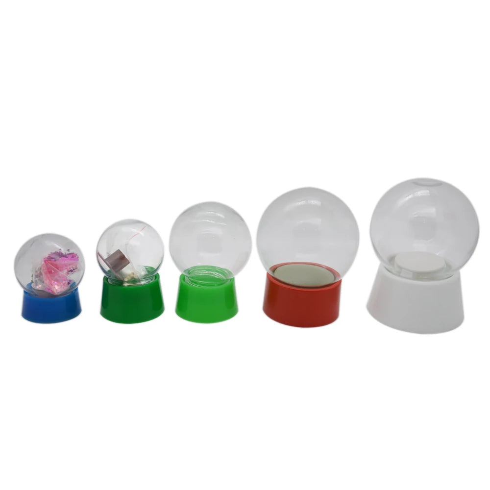 Custom Decoration Plastic Container Glitter Diy Gifts Empty Snow Globe All Size for DIY Plastic Snow Globe