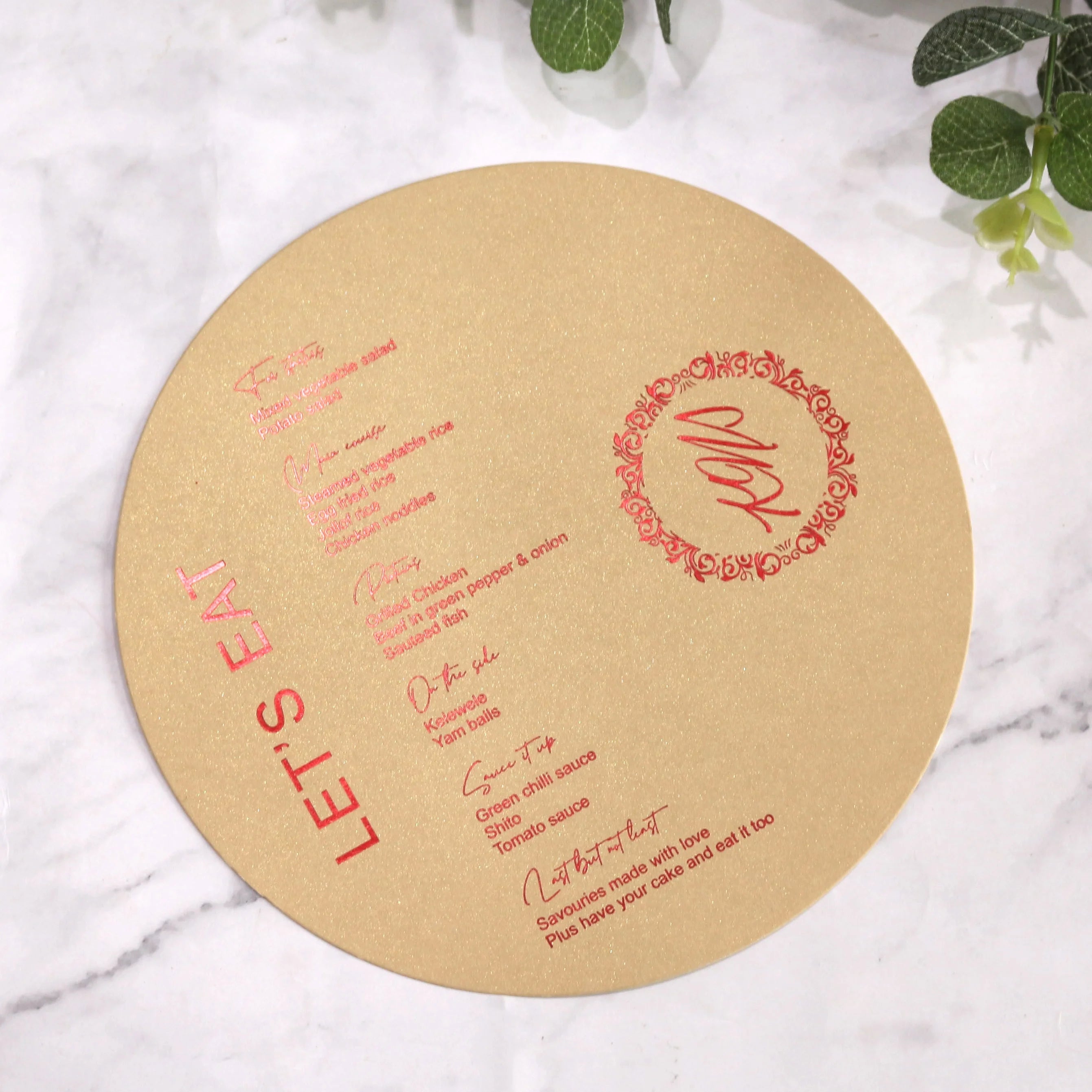 Wholesale Custom Wedding Party Event Dinner Menu Cards Hot Stamped Text Restaurant Paper Menu with Music Angel Fairy Styles
