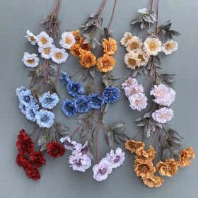 U-0314 High-Grade Handmade Artificial Carnation Flowers for Christmas Home Decoration Realistic Cheap Wholesale (MOQ 50pcs)