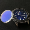 Seiko Brand SKX007 New SPRD Wristwatch Parts 31.5*4.2mm Flat Sapphire Crystal Stepped Edge Sloping Ceramic Bezel Watch Crystal