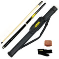 Premium Full Maple Wood 3-PC  Uni-lock Stainless Joint Jump Break Cue Punch Cue Kit Cue Case Set