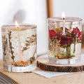 Real Flower Fruit Paraffin Wax Essential Oil Aromatherapy Candle Factory Wholesale Fragrance Gift Box Holiday Diwali Diy Crystal