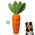 Vegetable Carrot Chew Indestructible Squeaky Dog Toy Actively Chew Rubber Interactive Dog Toy