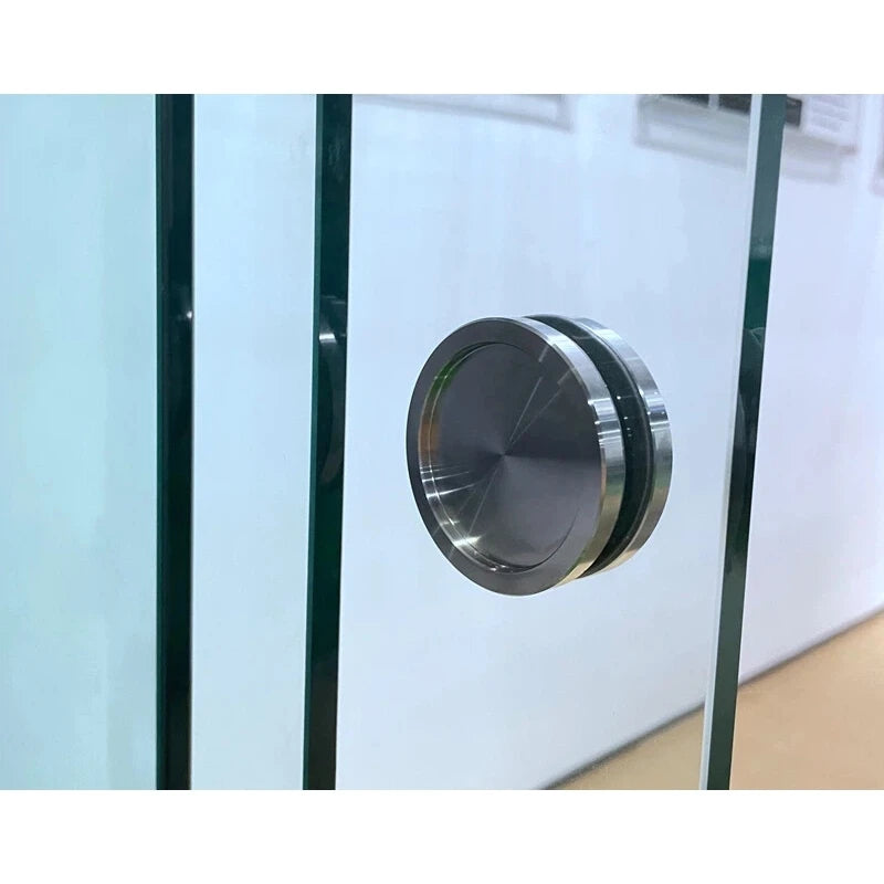 Round Pull Door Handle Stainless Steel Handle Frameless Glass Sliding Door Handle for Glass Sliding Wall