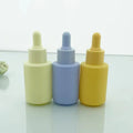 10ml 15ml 30ml White pink Green Porcelain Hair Oil Serum Dropper Glass Bottle Essential Oil Bottle