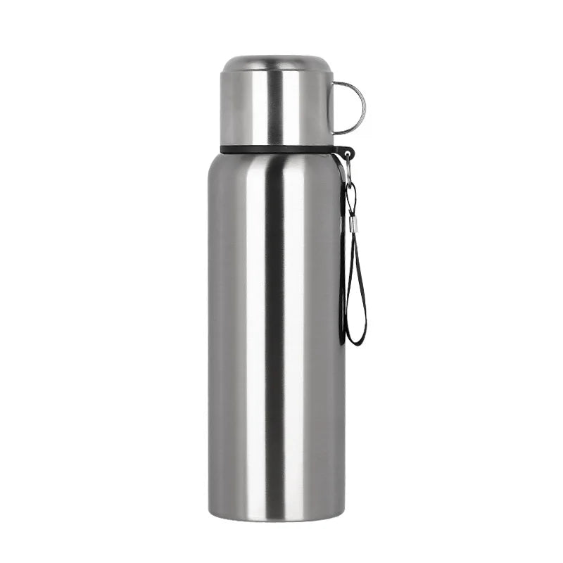 Portable Tea Thermos with Infuser Smart Temperature Display Vacuum Stainless Steel Water Bottle
