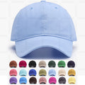 Wholesale Breathable Unstructured Soft Classic Curved Brim Plain Sporty Sports Baseball Cap Custom Logo 6 Panel Cotton Common