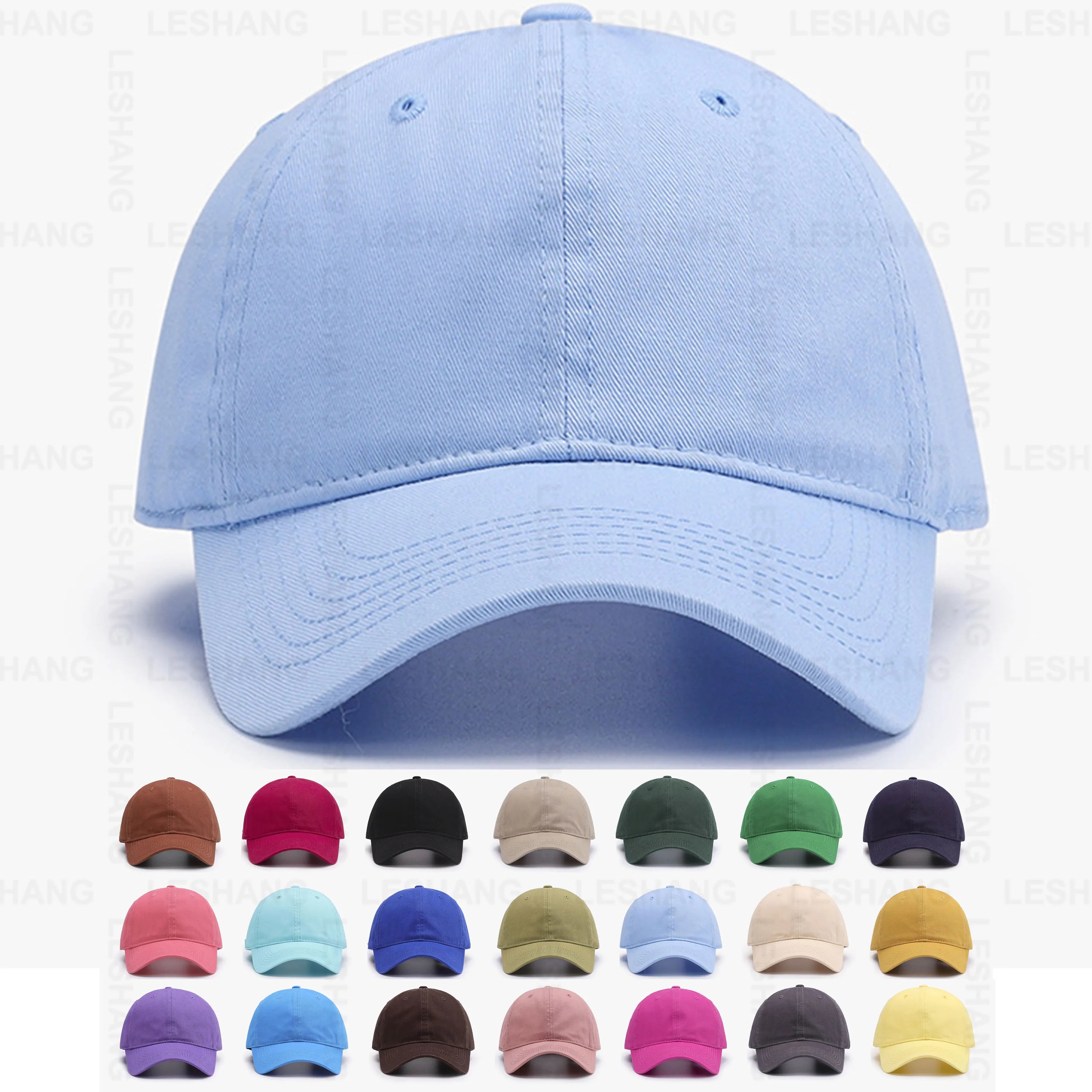 Wholesale Breathable Unstructured Soft Classic Curved Brim Plain Sporty Sports Baseball Cap Custom Logo 6 Panel Cotton Common