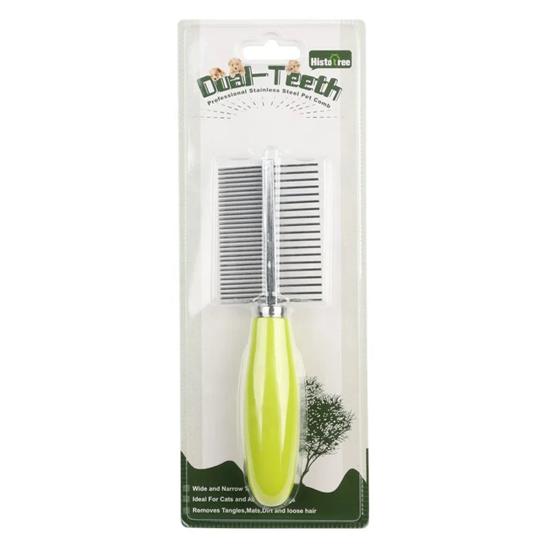 Factory Wholesale Custom Double Sided Cat Needle Hair Comb Dog Pet Grooming Comb
