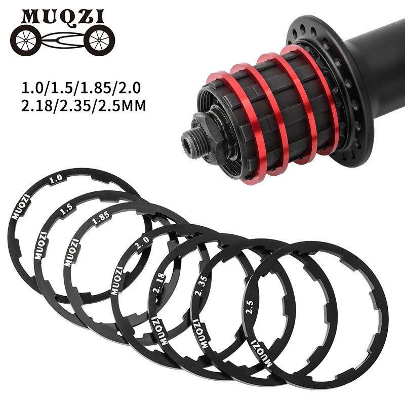 Bike Grooved Hub Flywheel Cassette Gasket Mountain Road Bicycle Hub Spacers Washer 10s 11s Adapter 1/1.5/2/1.85/2.18/2.35/2.5mm