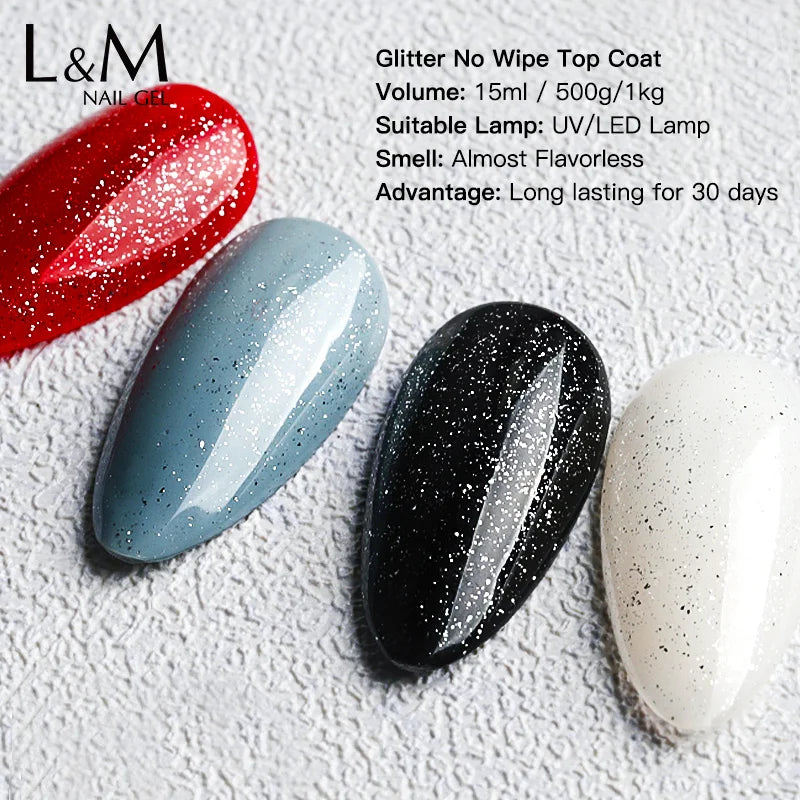 IBDGEL Shining Top Coat Private Label UV Led Gel Glitter Nail Polish Gel Wholesale Manufacture