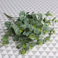 M152 Wholesale Plastic Silk Eucalyptus Leaf Small Artificial Eucalyptus Leaves Artificial Green Leaves