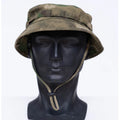 Tactical Camouflage Brim Hat Breathable Bucket Hat for Mountaineering & Fishing Adjustable Sunshade Cap