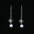 Tassel pearl Earring 925 Sterling Silver Long drop Earrings For Women 2021Jewelry Gift