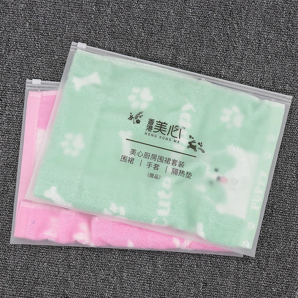 GRS Eco Friendly Recycled Materials Custom Colors Zipper Bags for Clothing Socks & Shoes Packaging
