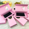 Black and Fluffy Cashmere Mink Eyelash Extension Custom Logo Cashmere Fluffy Matte Black Lash Tray