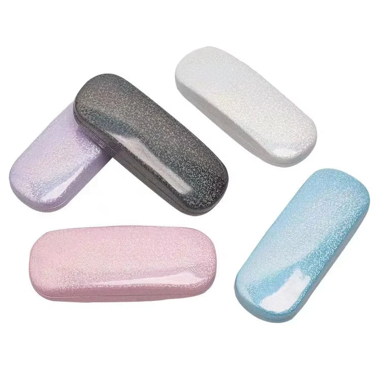 Custom Bling Shining Glitter Sequins Glasses Case Eyeglass Box Protection Student Girls Eyewear Sunglasses Storage