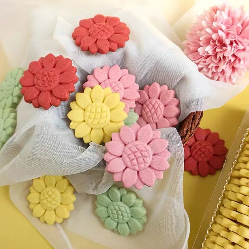 Ychon Colorful Flower Decoration Strip Shaped 4.4CM Biscuit Cake Baking Party Decoration