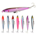 NeBility Pencil Stick Decoy 80mm 10g 3D Eye Two-hook Sinking Pencil Decoy