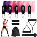 CHENGMO SPORTS 150LBS New Arrival 11pcs Resistance Bands Sets TPE Latex Loop Resistance Bands Exercise Equipment for Home Gym