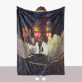 New Designs Customised  Blanket Free Size Fits All Soft Cozy Adult TV Customized Printing Fleece Blanket