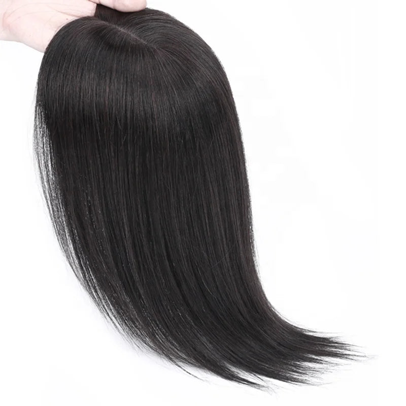 2024 European Remy Cuticles Silk Base Closure Lace Human Hair Women Toupee and Toppers 130% Density