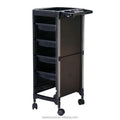 Wholesale New Coloring Salon Furniture Beauty Hair Salon Trolley in Black Hair Salon Trolley