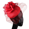 New Product Women Vintage Sinamay Fascinator Wedding Derby Party Elegant Church Kentucky Ascot Headband Fascinator Women