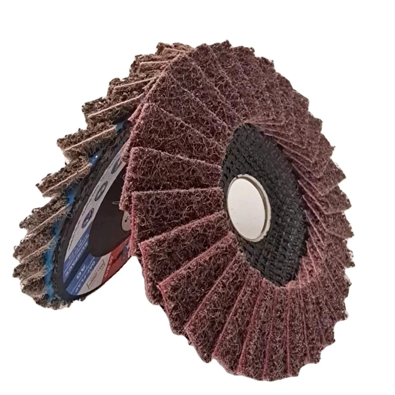 Wholesale 4.5inch Non-Woven Flap Disc for Stainless Steel High-Hardness round Polishing Disc Customizable OEM Support
