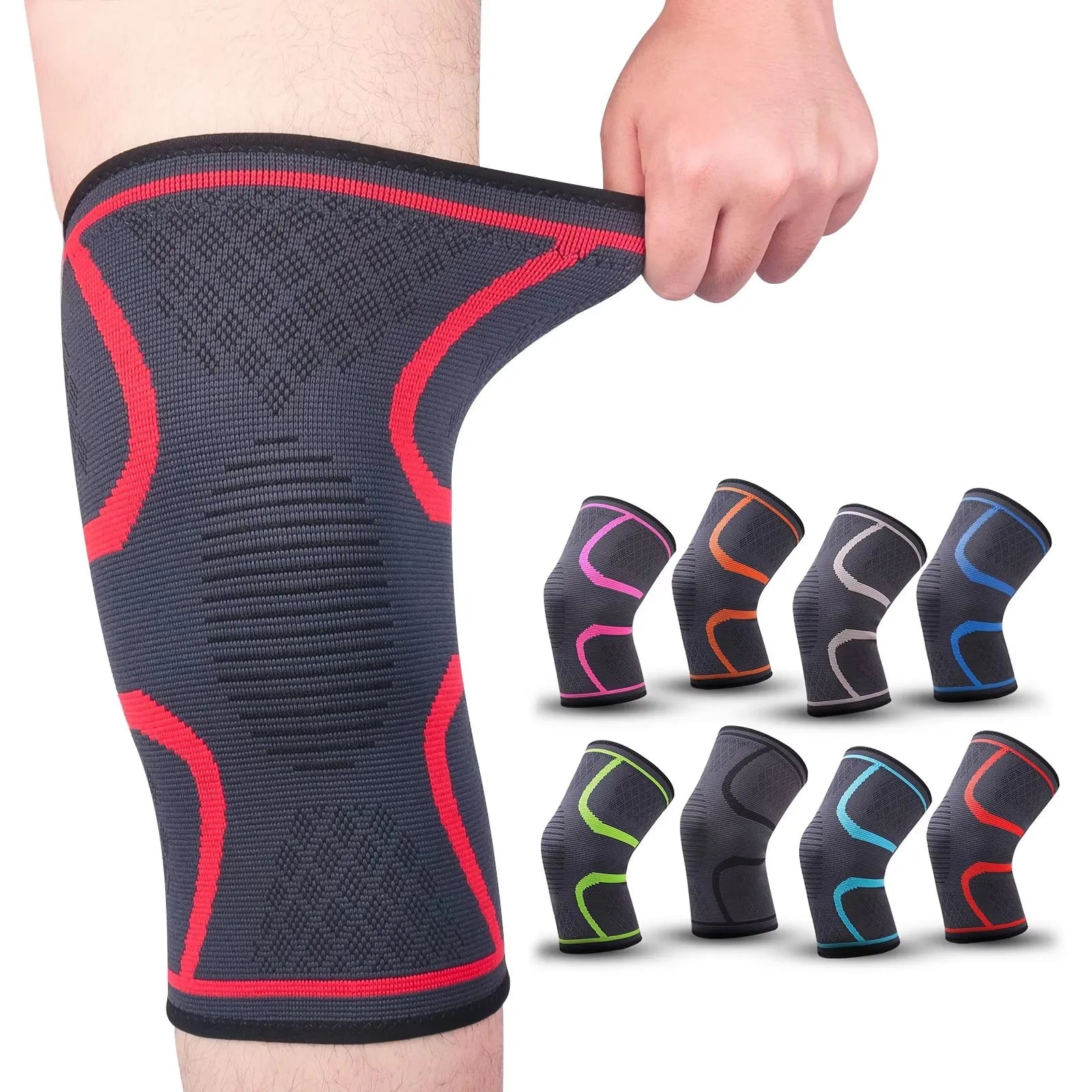 Knee Support Pads Breathable High Elastic Compression Unisex Safety Gear for Men & Women