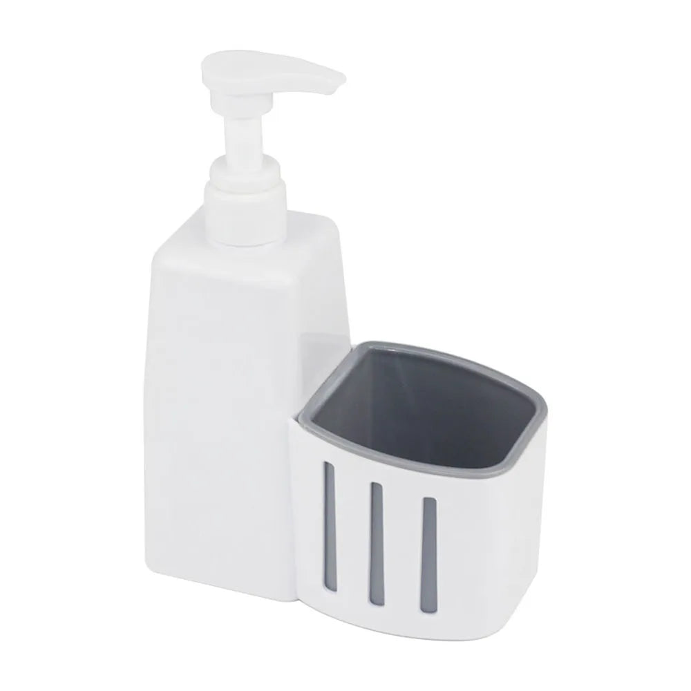 Deck Mount Press Type Kitchen Plastic Dish Lotion & Hand Soap Dispenser