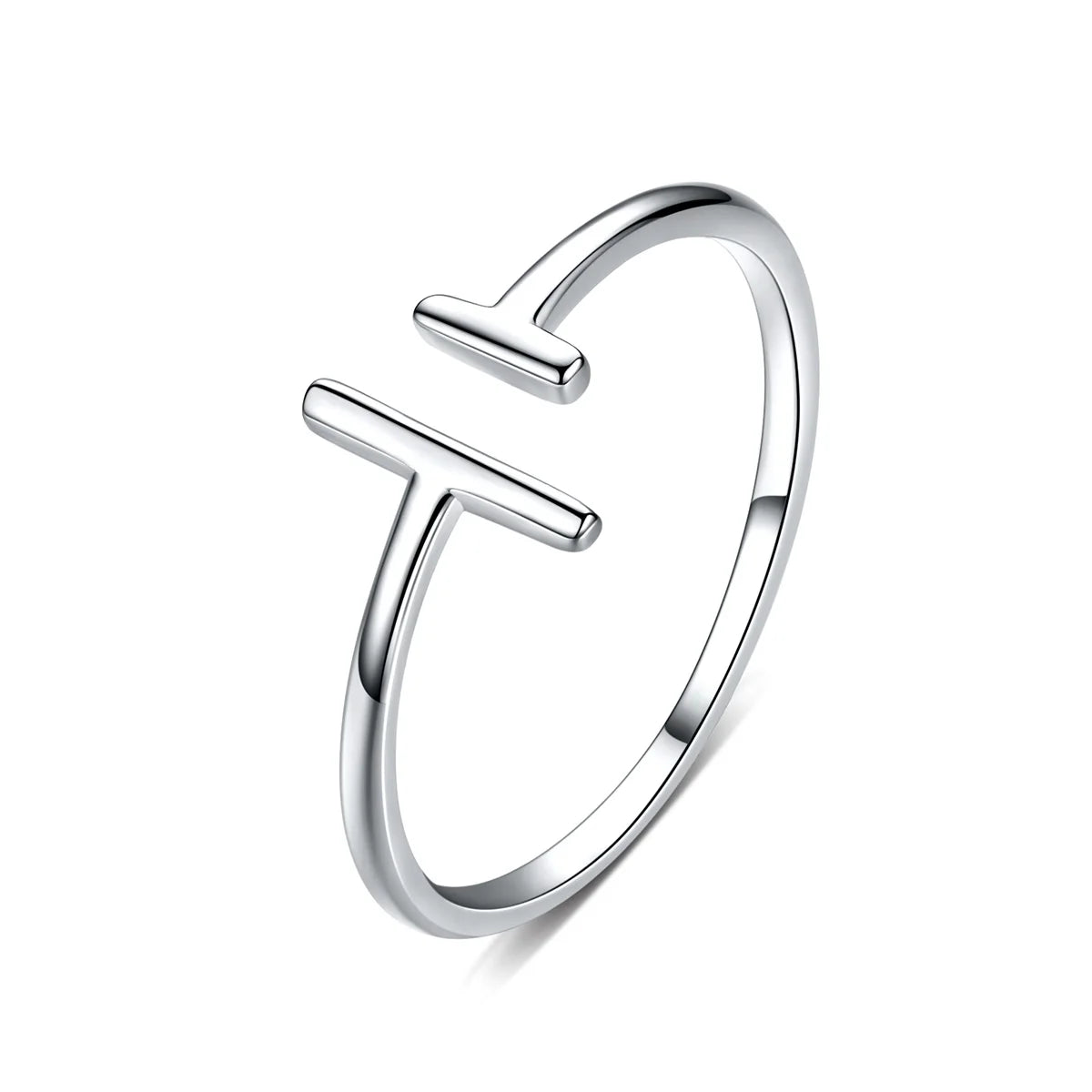 Genuine 100% 925 Sterling Silver Wedding Rings Parallel Lines Adjustable Rings for Women Fashion Original Jewelry SCR555