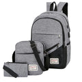 Travel Backpack for Hike Cheap Back to School Bag Set With 3 Piece for University Students