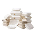 Eco-Friendly Biodegradable Waterproof Sugarcane Bagasse Dinnerware Sets Compostable Disposable Tableware Lids for Wedding