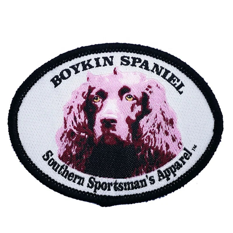 Clothing Woven Clothing Twill Embroidery Badges Woven Sticker Patches for Clothing