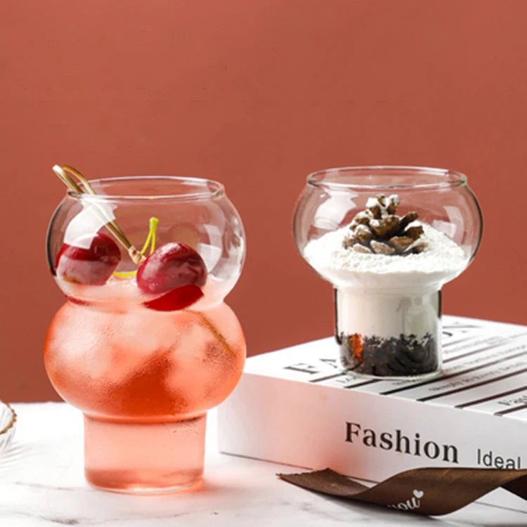 Mini Transparent Clear Cocktail Milk Tea Fruits Mousse Dessert Yogurt Glass Cups