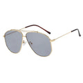 2025 China Vintage Copper Rimless Frame Mirror Lenses Light Weight Comfortable Unisex Airman Pilot Sunglasses with UV Protection