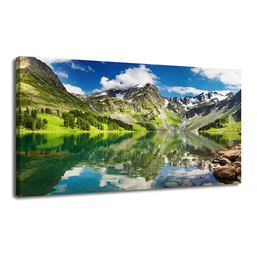Original Art Factory Large Decorative Scenery Print Canvas Landscape Paintings with Mountains and Water OEM&ODM Wall Art