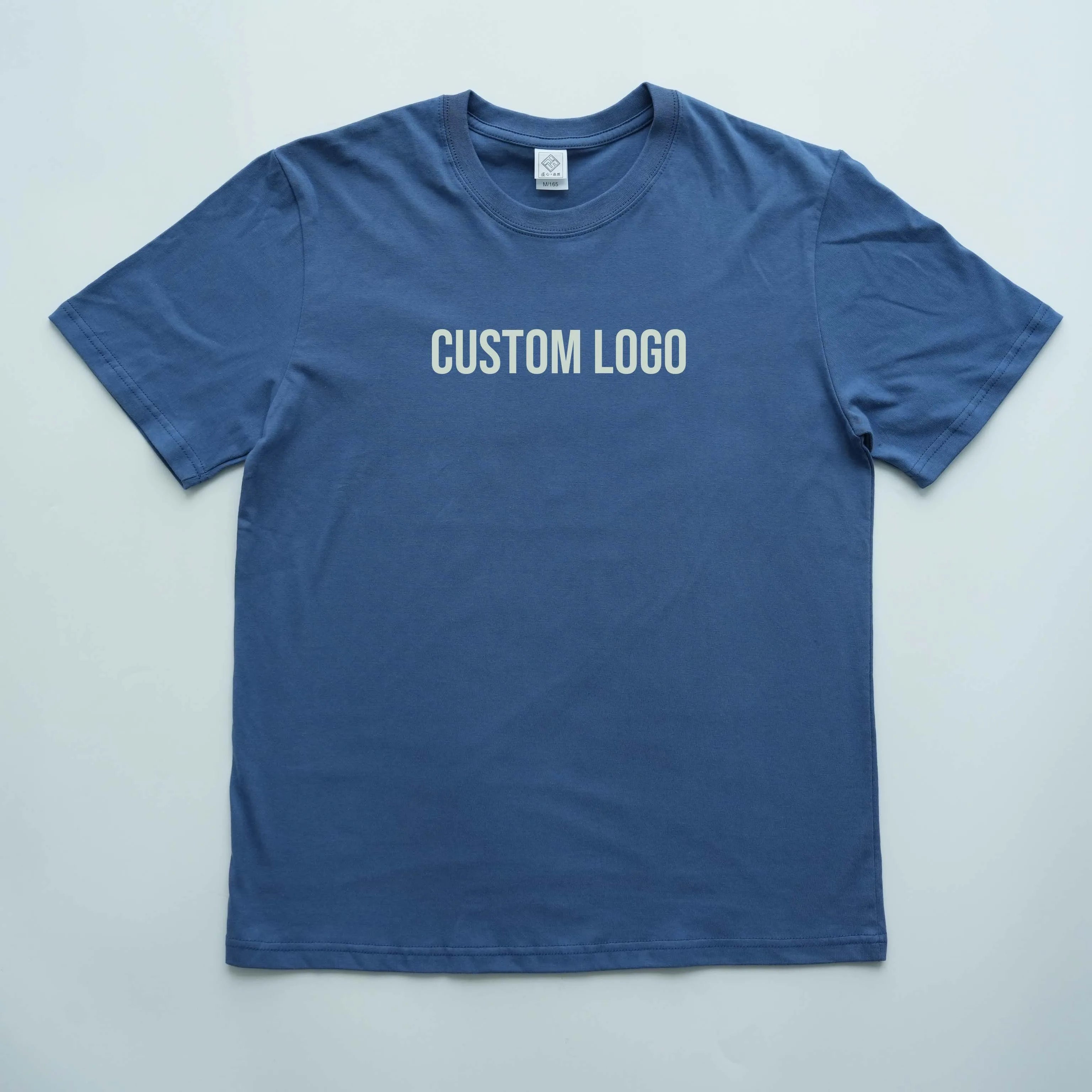 YKH 200 GSM Plain Wholesale Custom Logo Mandarin Custom Printing Oversized  Men's T-Shirts Manufacturer