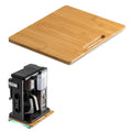 Bamboo Appliance Slider Sliding Tray for Coffee Maker Kitchen Countertop Appliance Rolling Tray Wide - Small (10"D X 12"W)