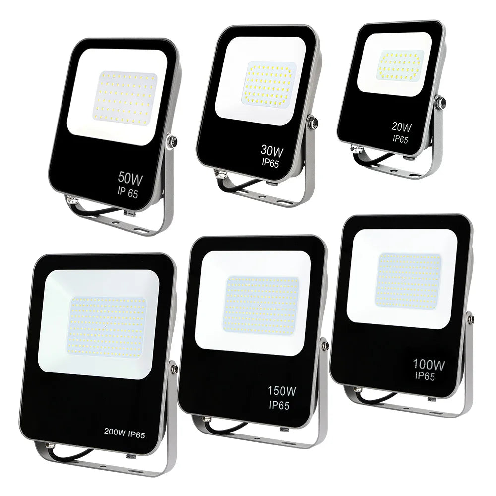 KCD SMD 2835 Portable Floodlight LED Lamp Marine Brand New 30000 Lumen 30w 400w Outdoor Slim Aluminum LED Flood Light
