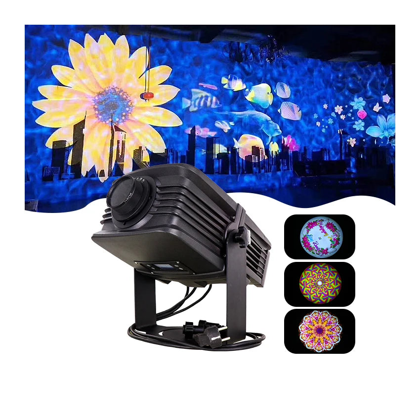300W Outdoor Street Waterproof Custom Logo Led Mobile Head Stage Gobos Projector