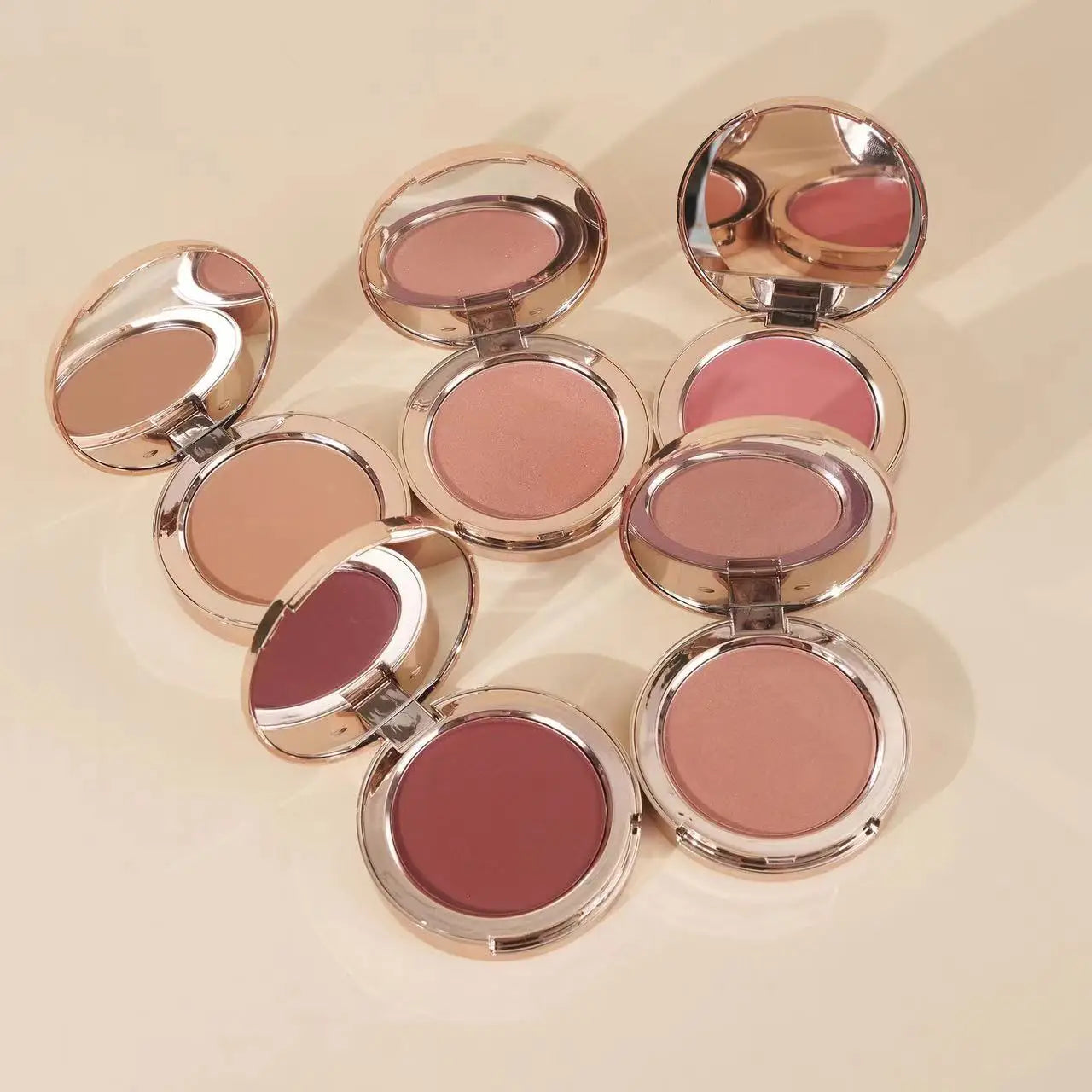 Wholesale Custom Logo Mineral Sunscreen Cosmetic Makeup High Pigment Vegan Hot Pink Cream Cheek Single Mini Putty Blush for