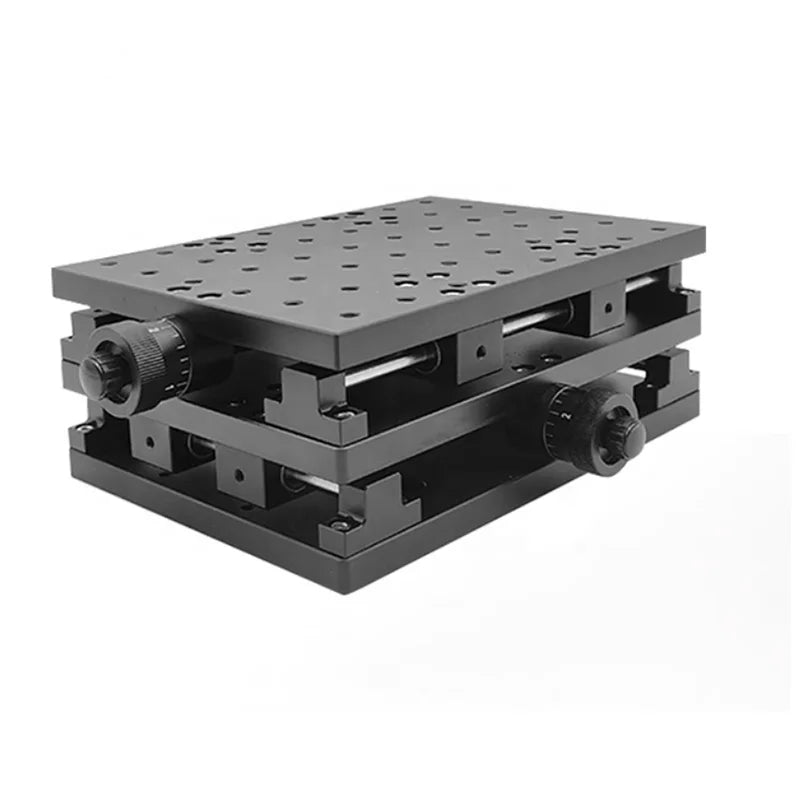 X50Y80mm 2D Workbench Two-axis Workbench Manual Mobile Workbench for Laser Marking Engraving Machine XY Slide Table
