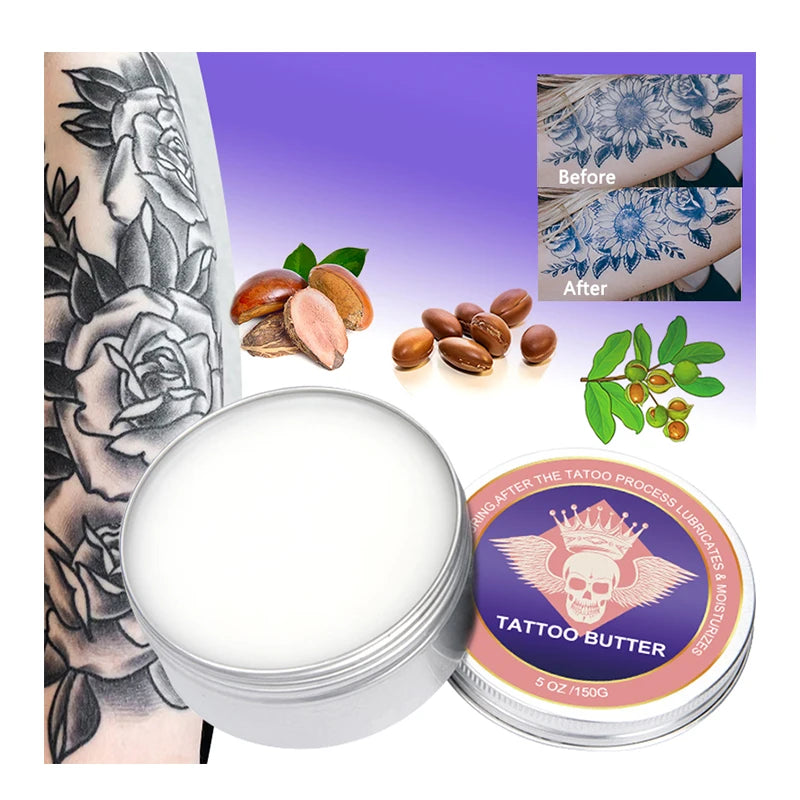 Private Label Aftercare Repair Tattoo Cream Heal Balm Preserve Tattoo for Long Term Natural Moisturizer Organic Tattoo Butter